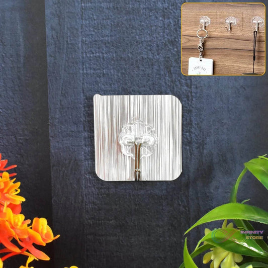 Adhesive Heavy-Duty Hooks for Kitchen and Bathroom ( 1 Pc ) - infinityexculsivestore.com