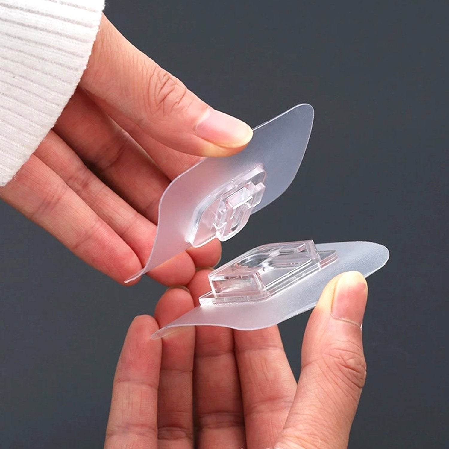 Adhesive Plastic Wall Hooks - Heavy Duty (1 Pair) - infinityexculsivestore.com