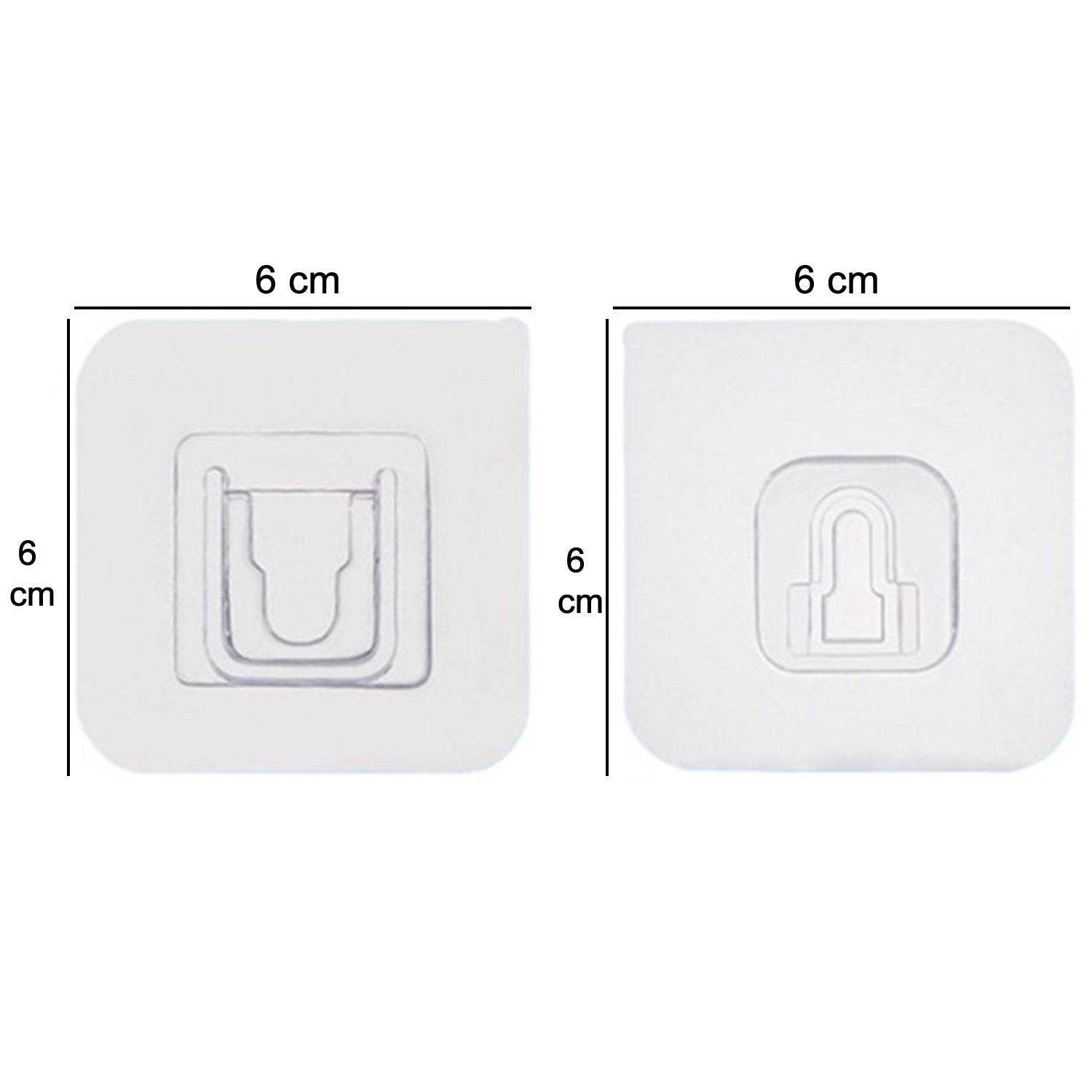 Adhesive Plastic Wall Hooks - Heavy Duty (1 Pair) - infinityexculsivestore.com