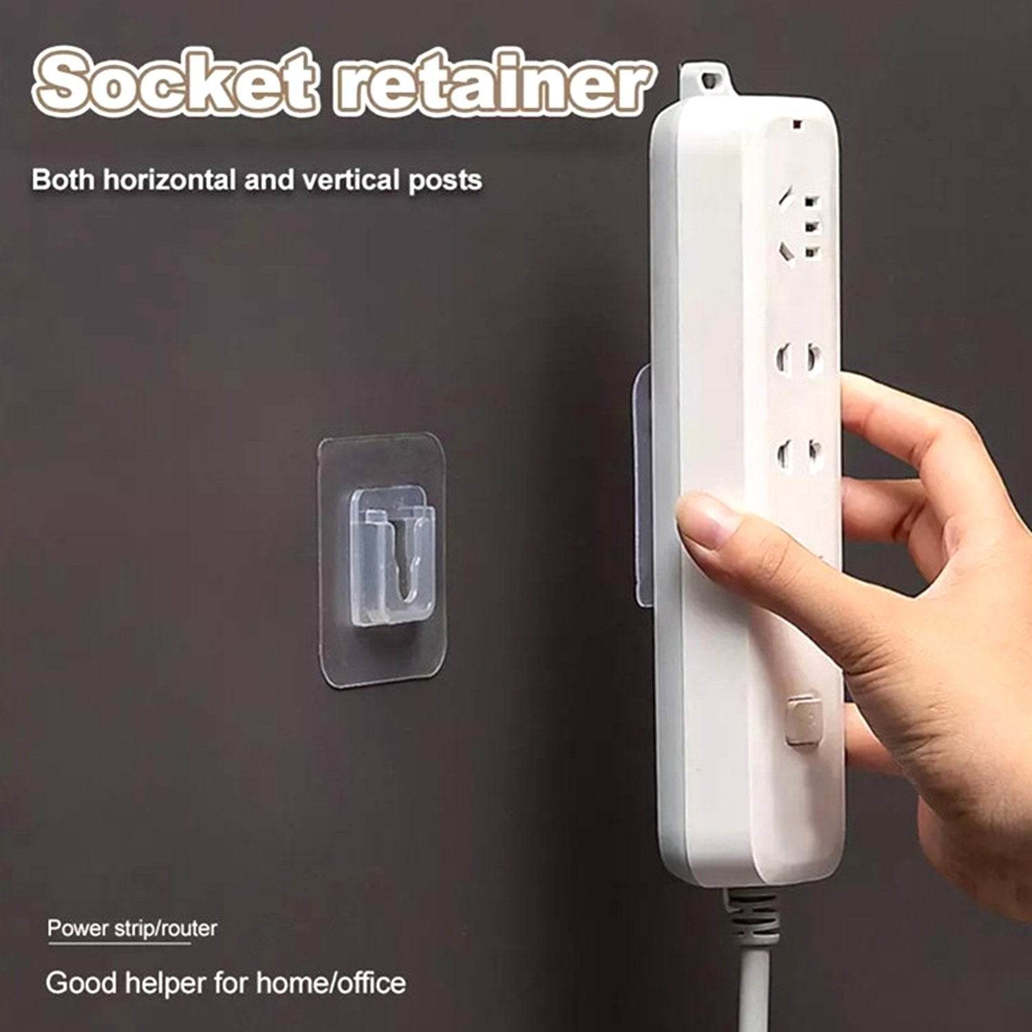 Adhesive Plastic Wall Hooks - Heavy Duty (1 Pair) - infinityexculsivestore.com