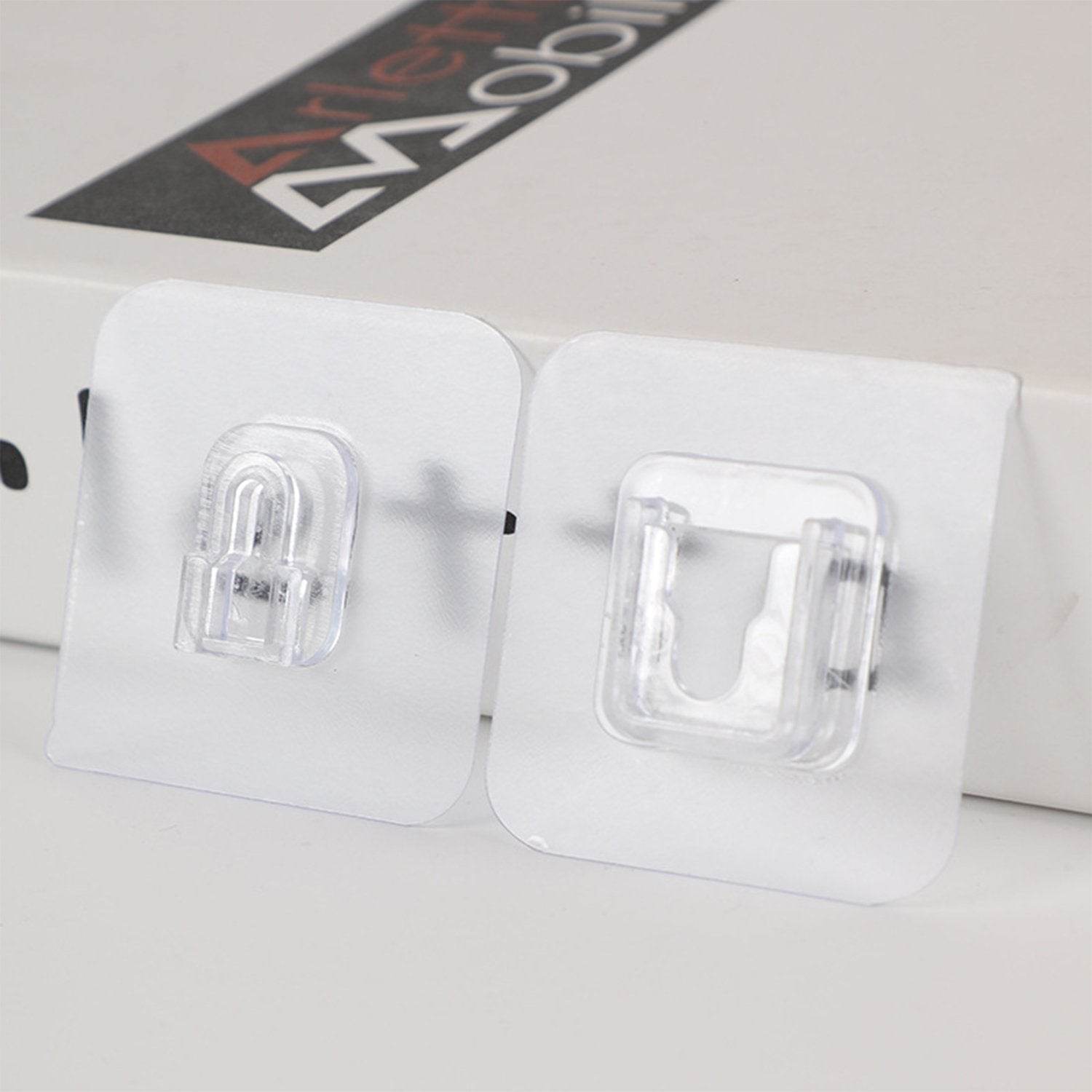 Adhesive Plastic Wall Hooks - Heavy Duty (1 Pair) - infinityexculsivestore.com