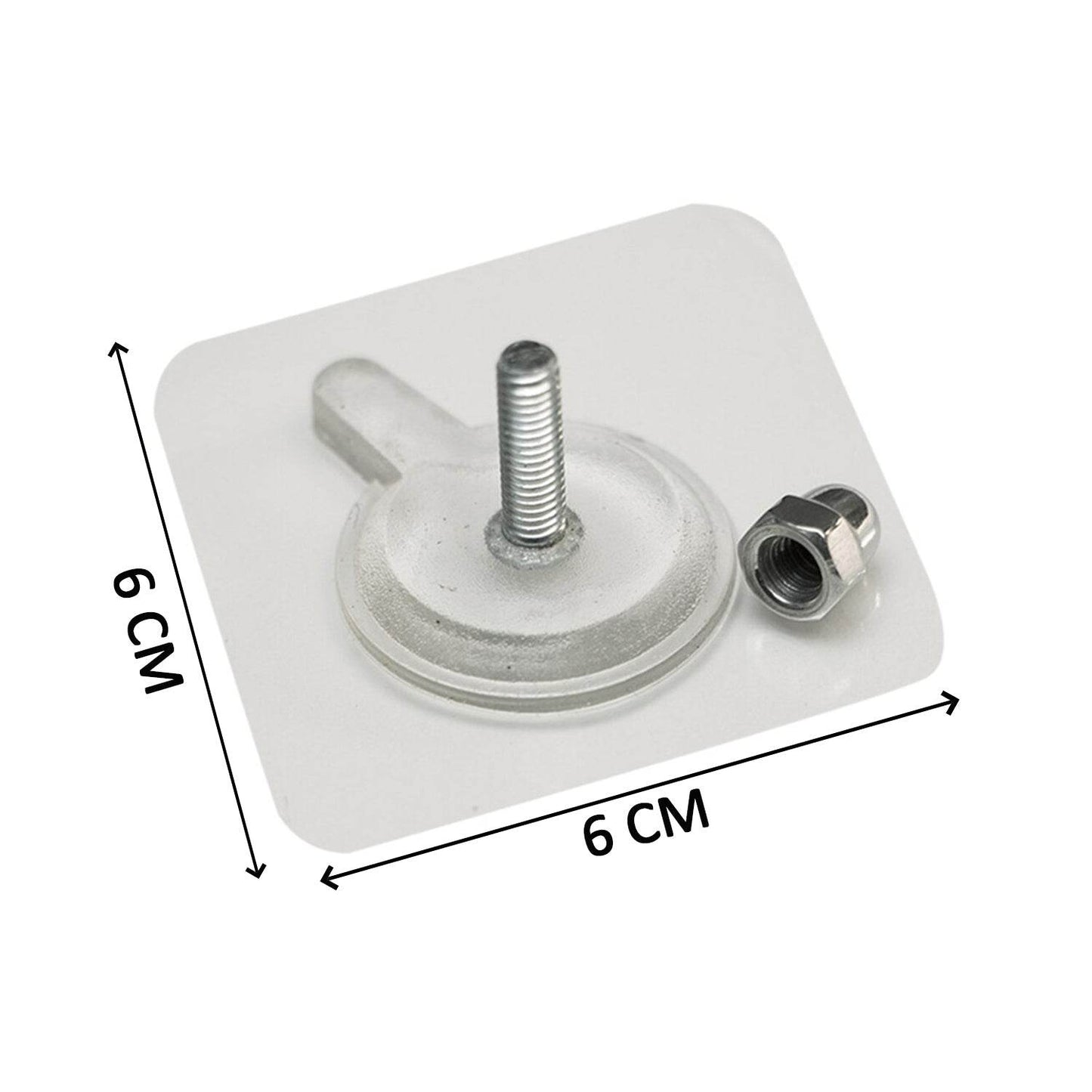 Adhesive Screw Wall Hook used in all kinds of places including household and offices for hanging and holding stuffs etc. - infinityexculsivestore.com