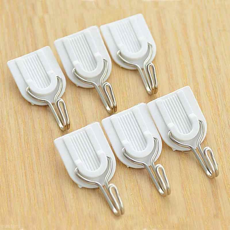 Adhesive Sticker ABS Plastic Hook Towel Hanger for Kitchen / Bathroom - infinityexculsivestore.com