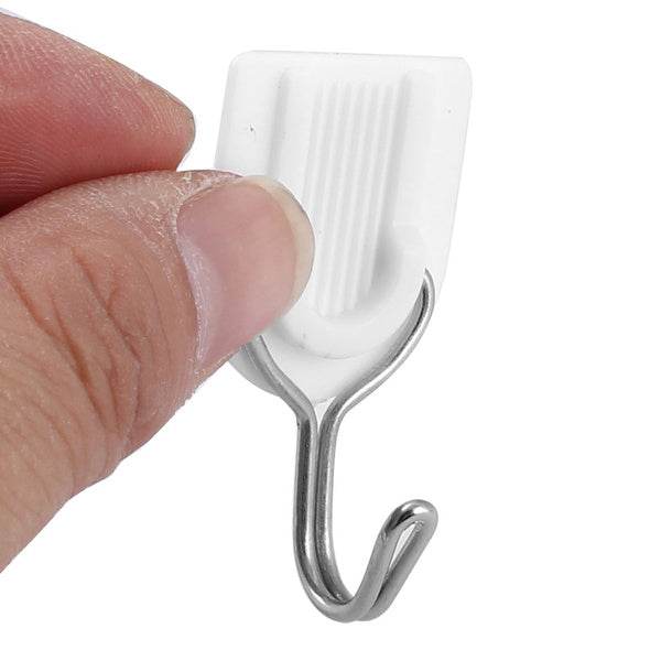 Adhesive Sticker ABS Plastic Hook Towel Hanger for Kitchen / Bathroom - infinityexculsivestore.com