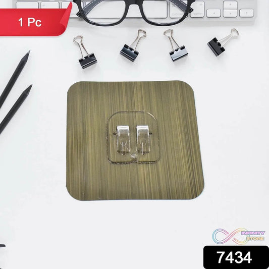 Adhesive Sticky Waterproof and Oil Proof, Reusable Wall Utility Seamless Wall Hook (1 Pc) - infinityexculsivestore.com