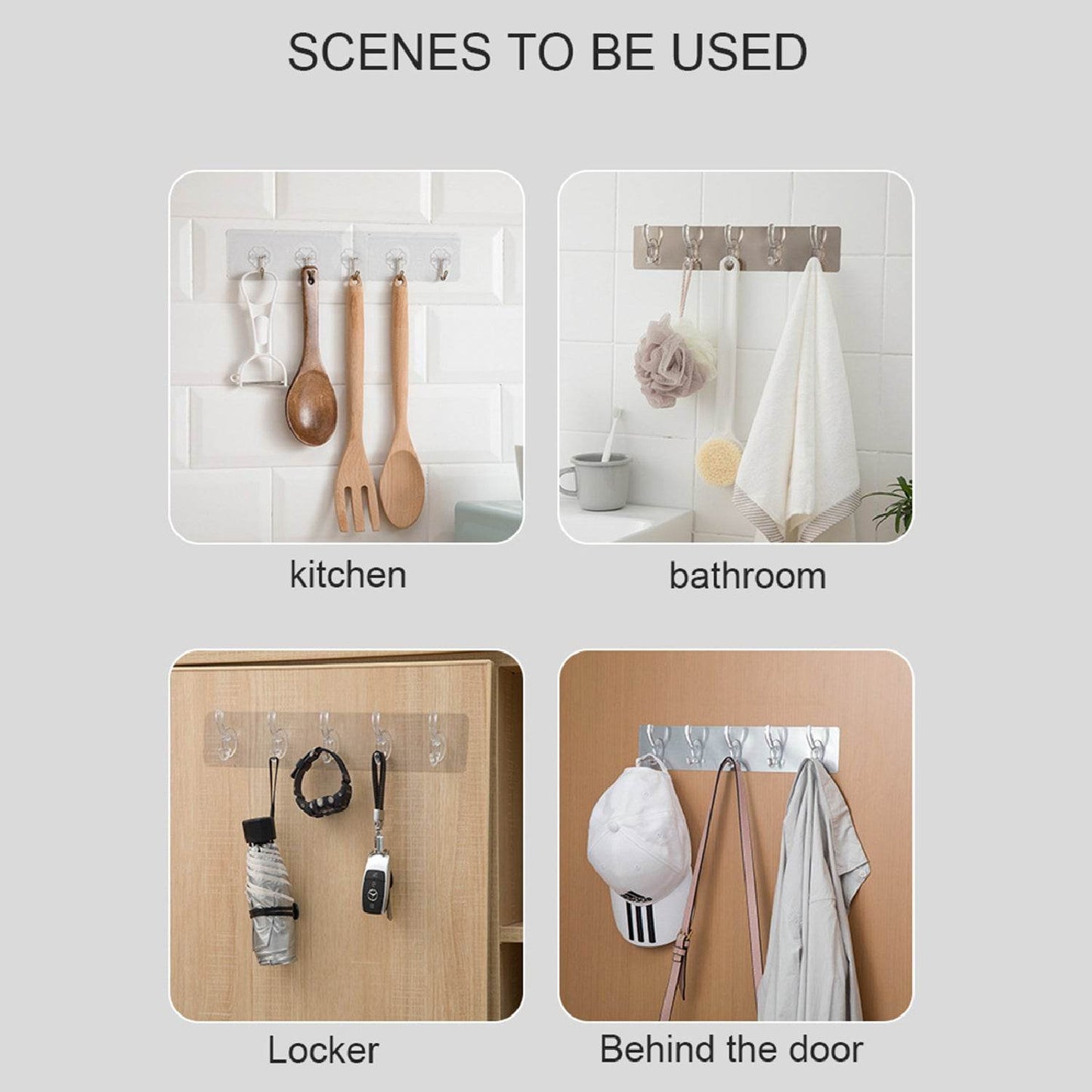 Adhesive Transparent Heavy Duty Wall Hook - infinityexculsivestore.com
