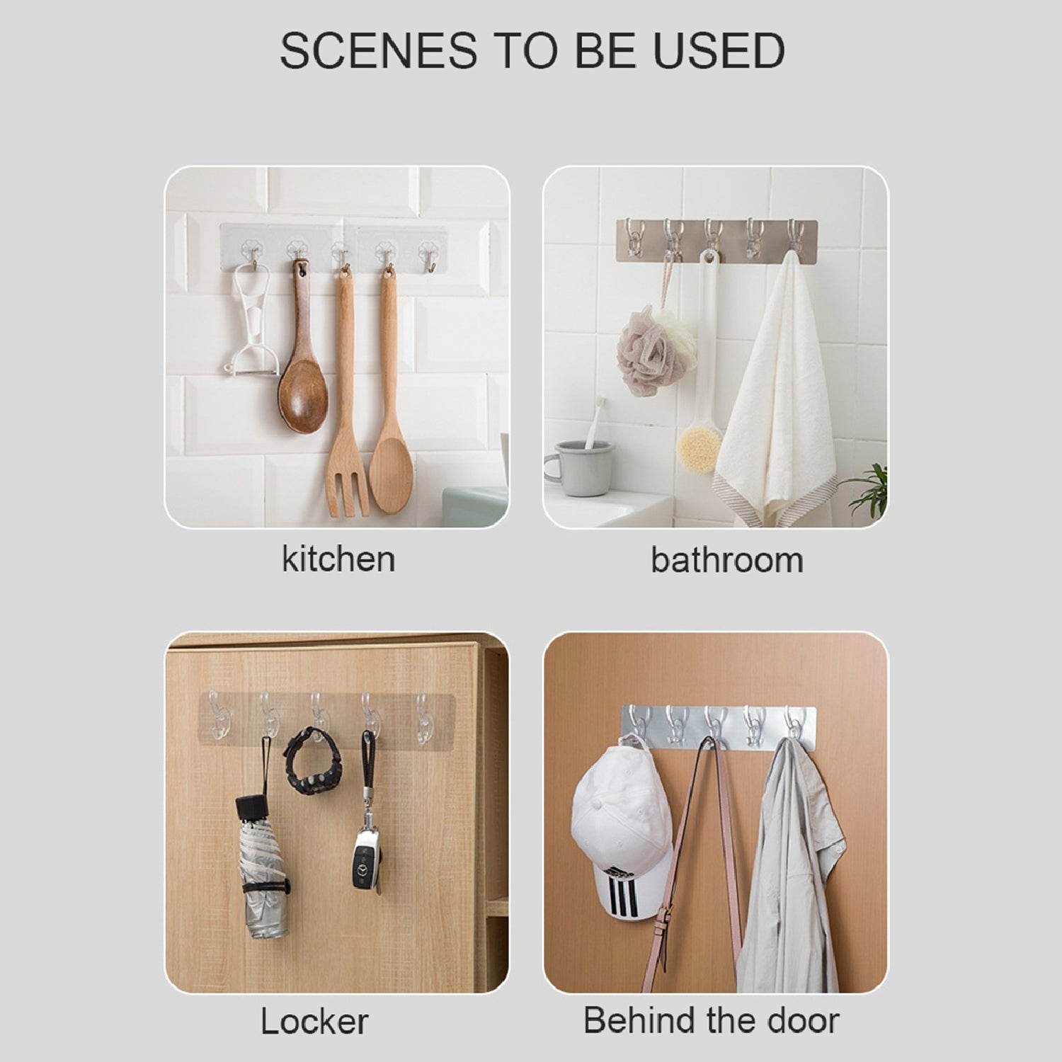 Adhesive Transparent Heavy Duty Wall Hook - infinityexculsivestore.com