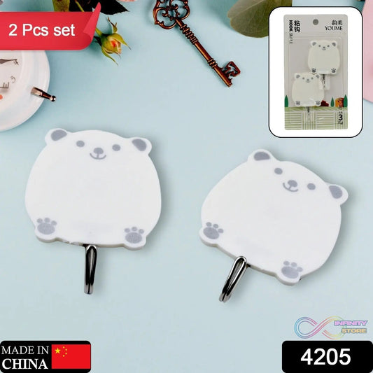 Multipurpose Strong Hook Self - Adhesive hooks for wall Heavy Plastic Hook, Sticky Hook Household For Home , Decorative Hooks, Bathroom & All Type Wall Use Hook , Suitable for Bathroom, Kitchen, Office (2 Pc Set) - infinityexculsivestore.com