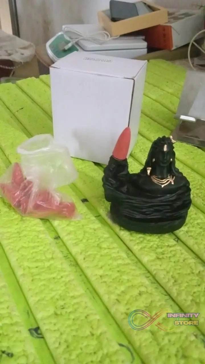 Adiyogi Shiva Backflow Smoke Fountain Incense Holder Burner (1 Pc) - infinityexculsivestore.com