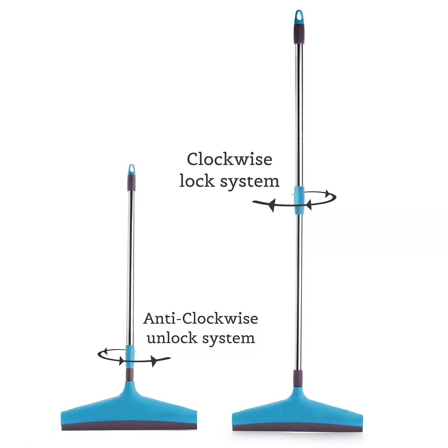 Adjustable Bathroom / Floor Stainless Steel Rod Wiper, Plastic Floor Wiper - infinityexculsivestore.com
