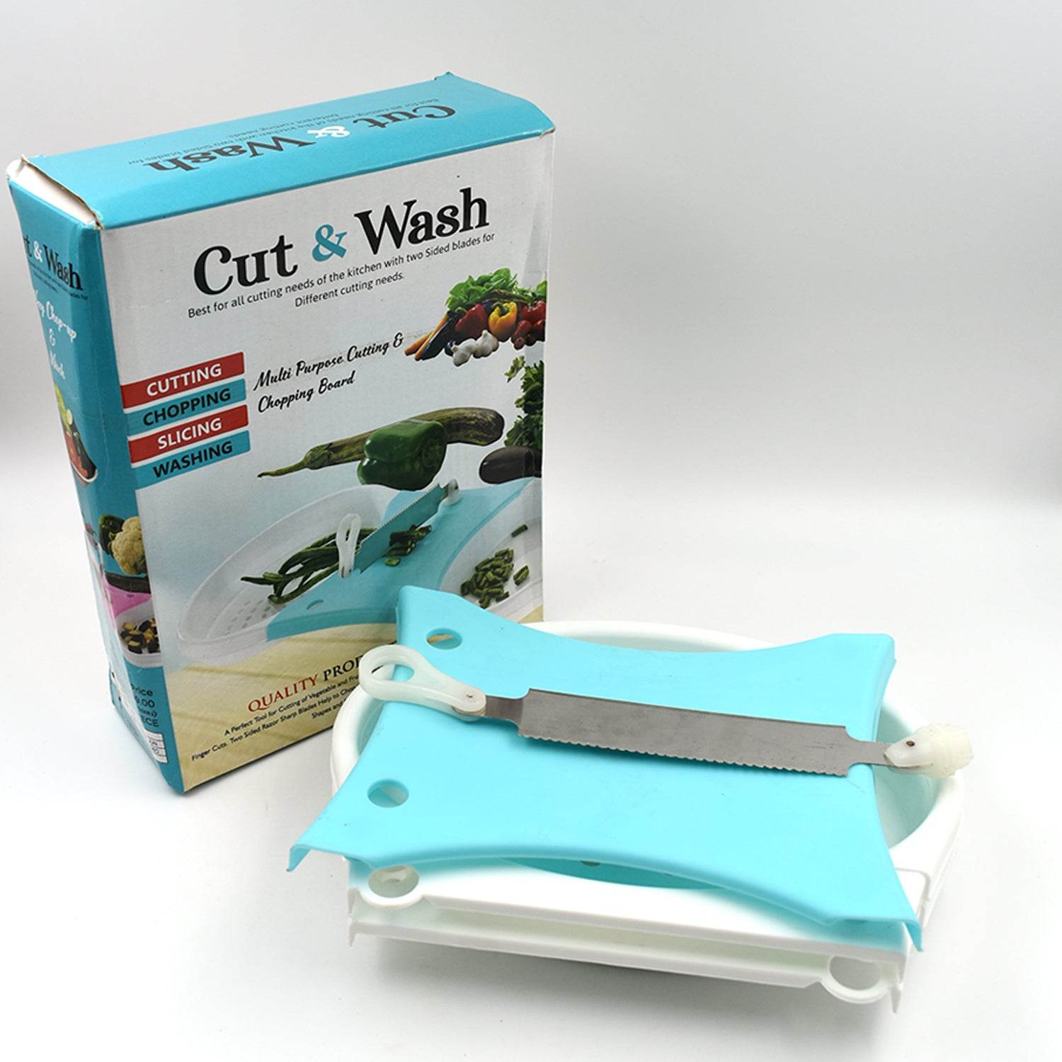 Adjustable Cut N Wash used in all kinds of household and kitchen purposes for cutting and washing simultaneously of vegetables and fruits etc. - infinityexculsivestore.com