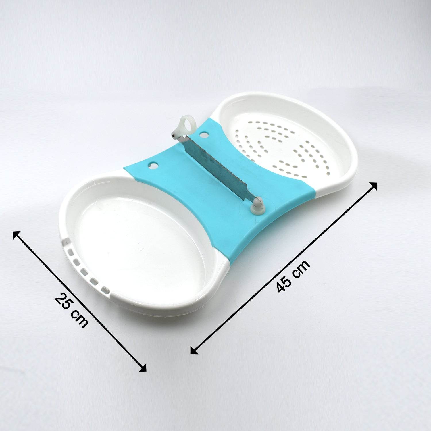 Adjustable Cut N Wash used in all kinds of household and kitchen purposes for cutting and washing simultaneously of vegetables and fruits etc. - infinityexculsivestore.com