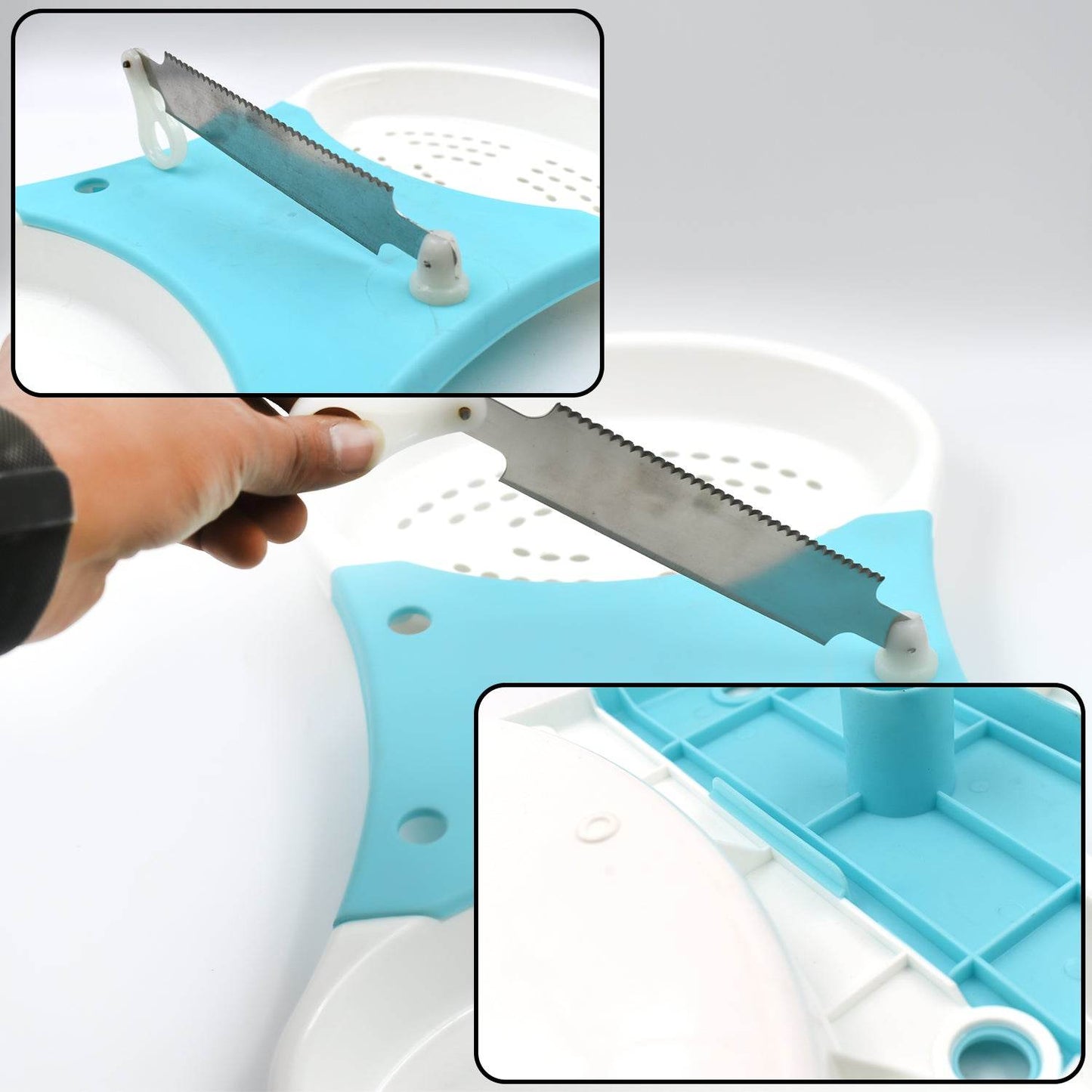Adjustable Cut N Wash used in all kinds of household and kitchen purposes for cutting and washing simultaneously of vegetables and fruits etc. - infinityexculsivestore.com