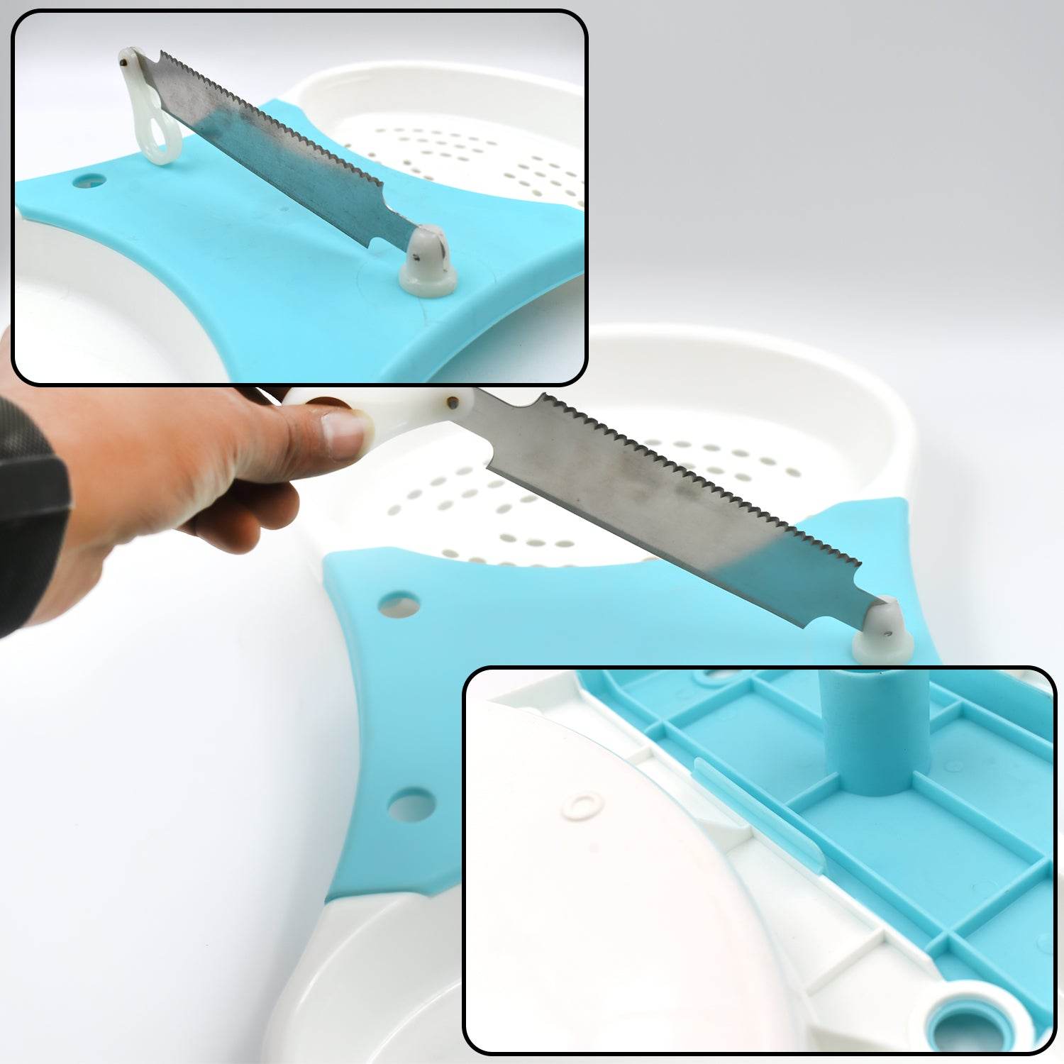 Adjustable Cut N Wash used in all kinds of household and kitchen purposes for cutting and washing simultaneously of vegetables and fruits etc. - infinityexculsivestore.com