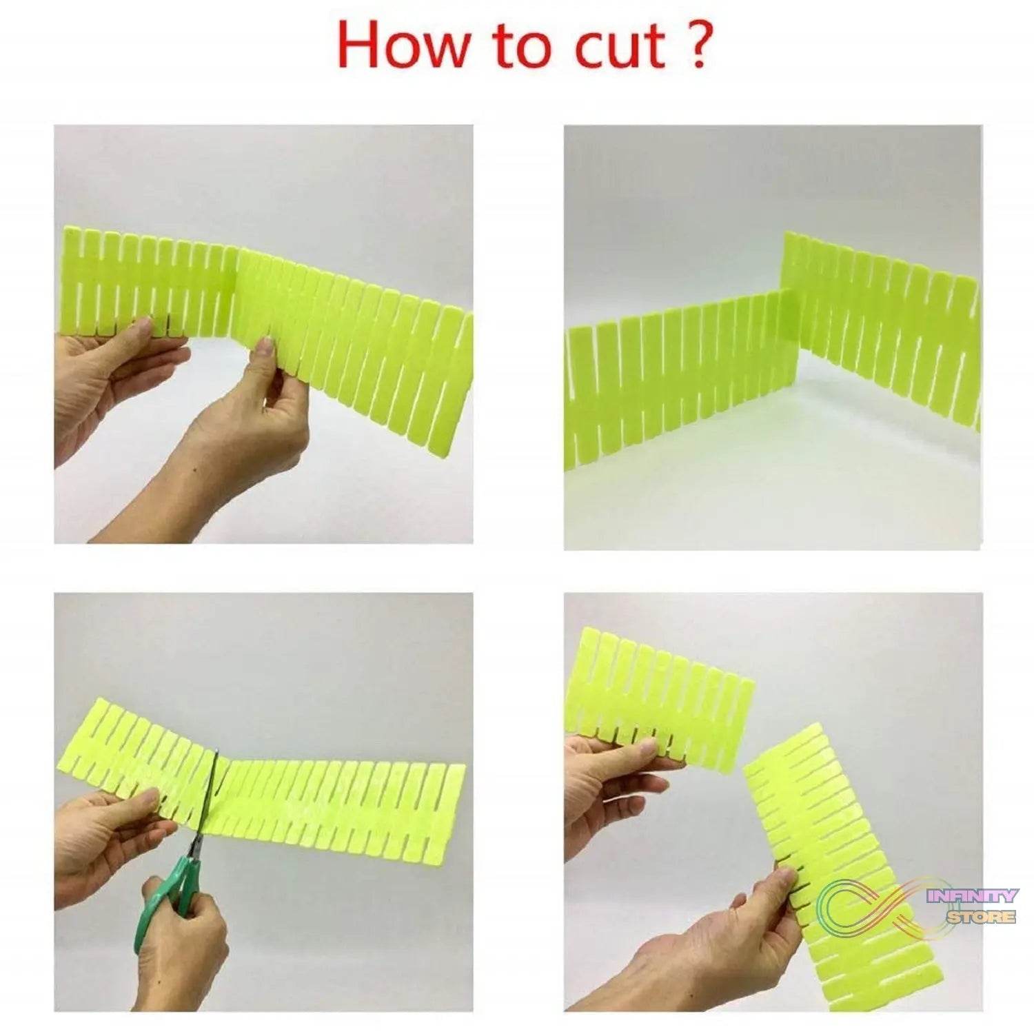 Adjustable Drawer Dividers (4 Pc Set): Organize Cabinets & Closets - infinityexculsivestore.com