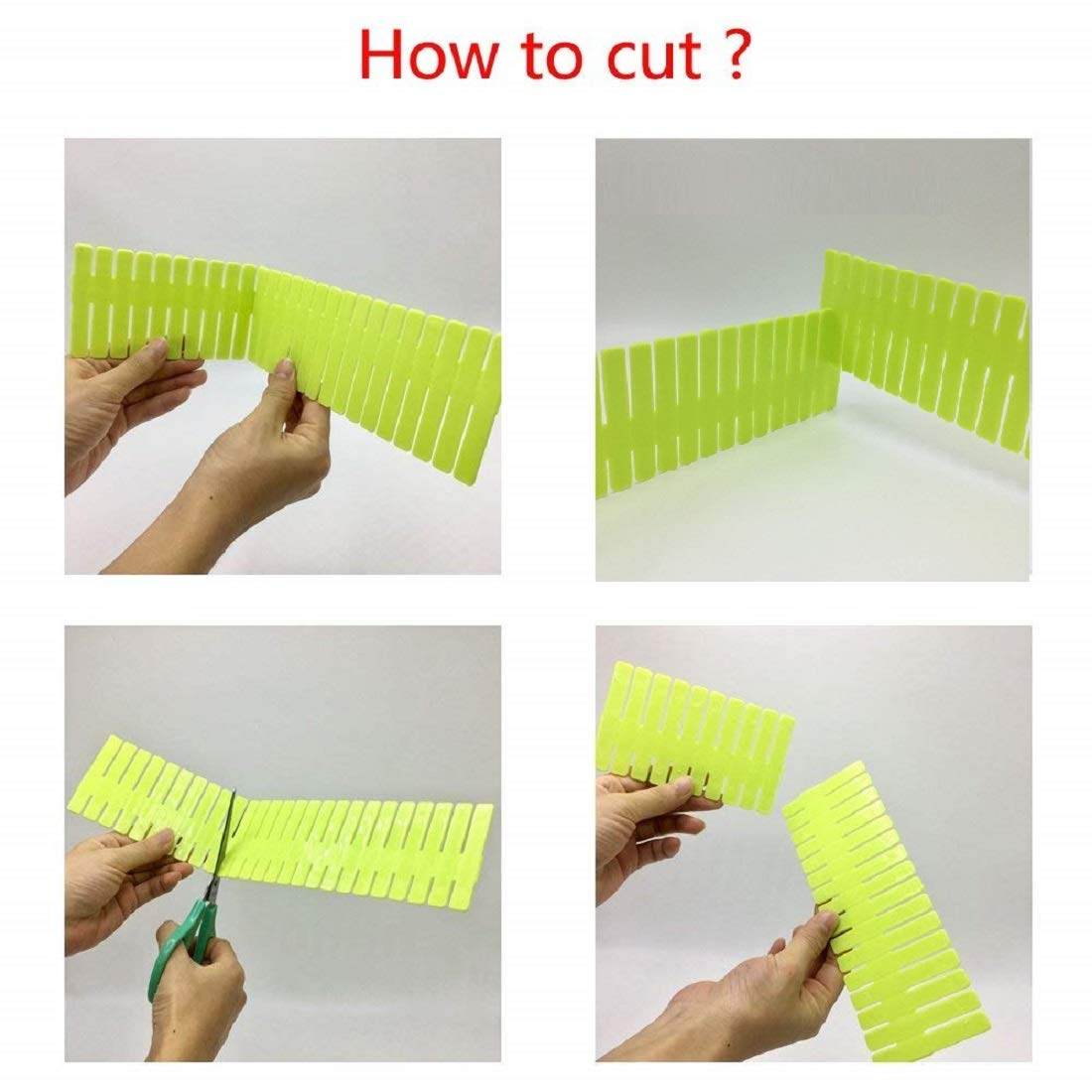 Adjustable Drawer Organizer and Kitchen Board Divider 6 pcs set - infinityexculsivestore.com