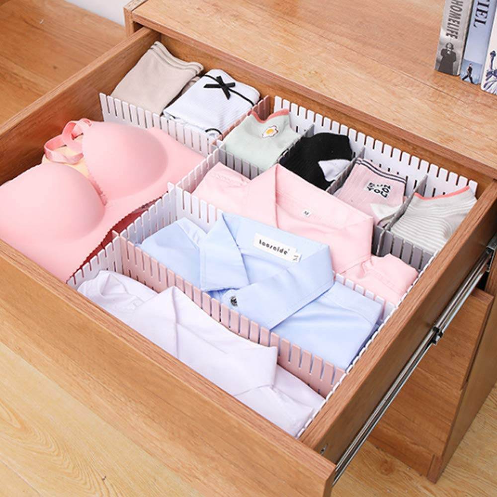 Adjustable Drawer Organizer and Kitchen Board Divider 6 pcs set - infinityexculsivestore.com