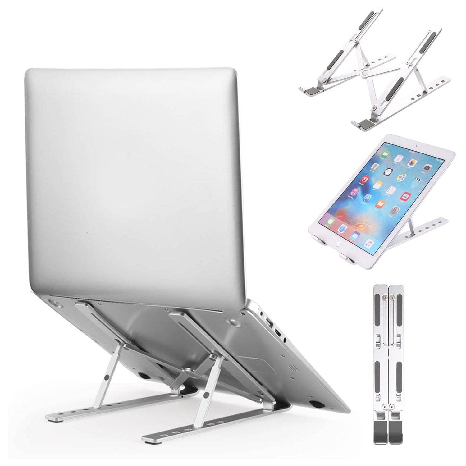 Adjustable Ergonomic Foldable Portable, Holder Riser Tablet Stand Plastic - infinityexculsivestore.com