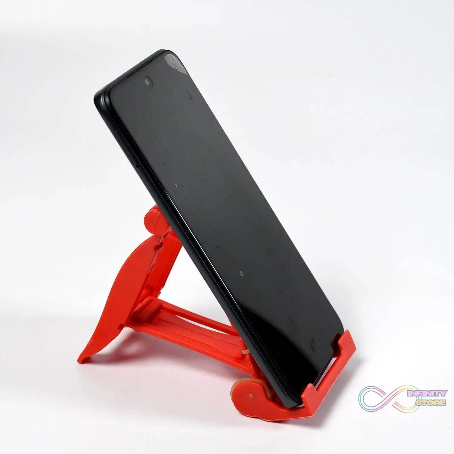 Adjustable Foldable Plastic Square Mobile Stand Premium Mobile Stand Use For Home , Office & Multiuse - infinityexculsivestore.com