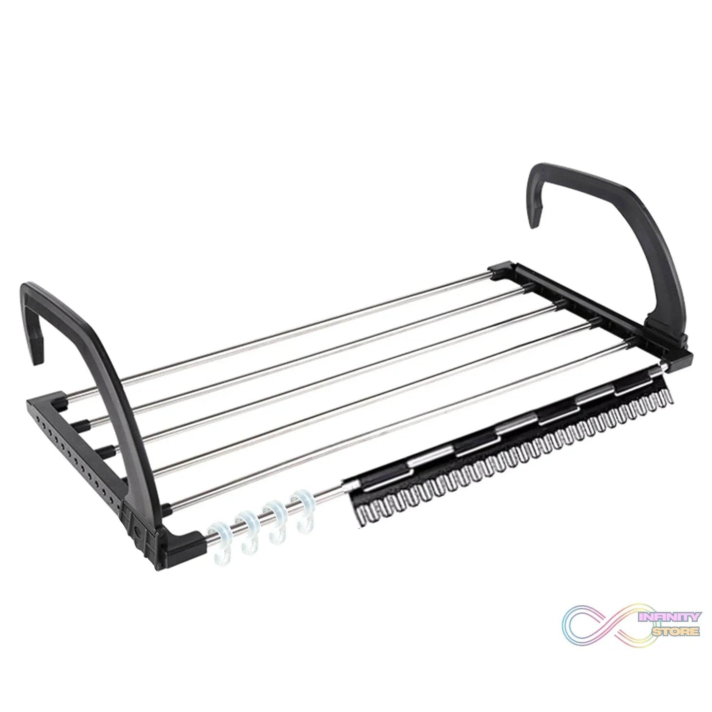 Adjustable Folding Clothes Drying Racks Hanger Shelf - infinityexculsivestore.com