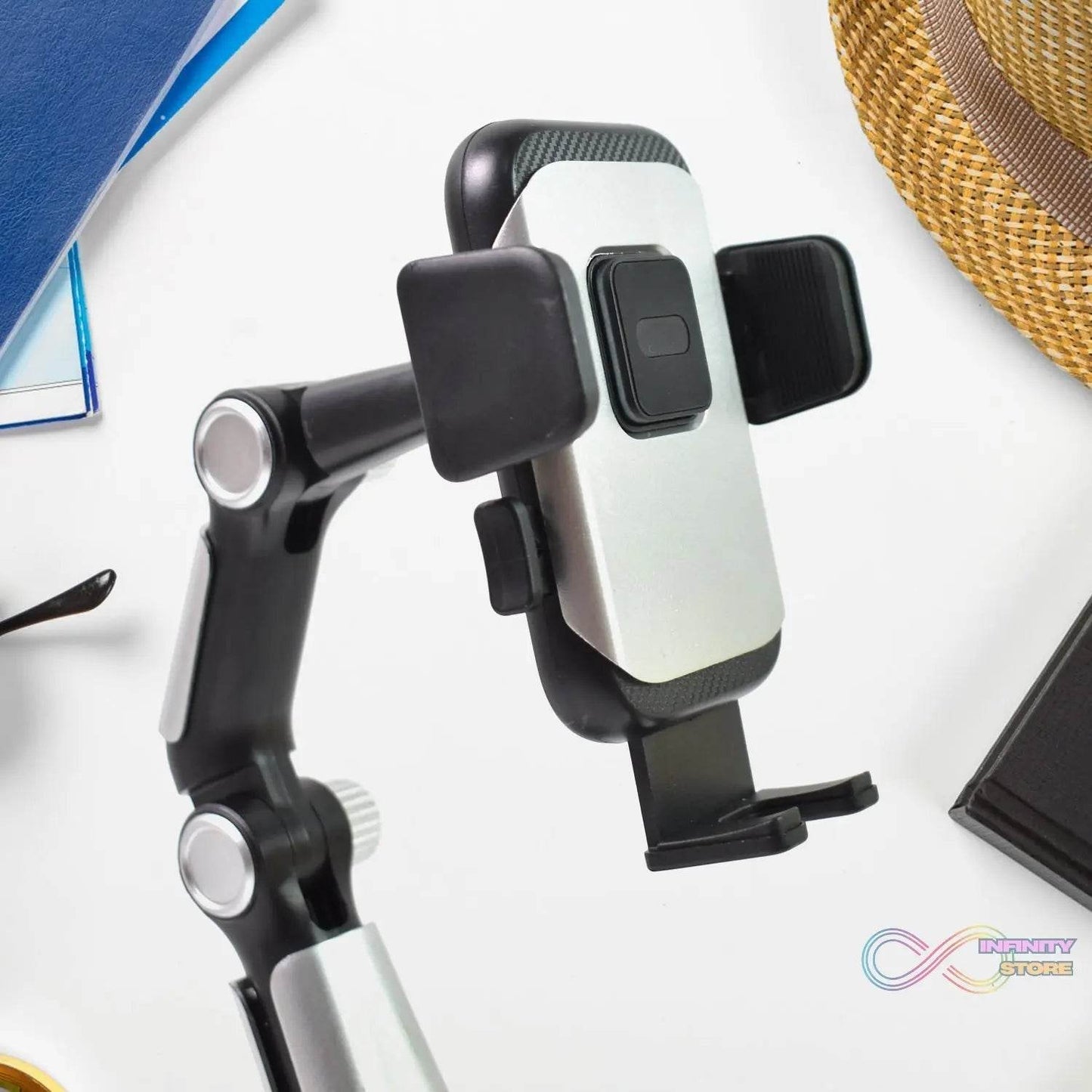 Adjustable Long-Arm Suction Cup Car Phone Holder (1 Pc) - infinityexculsivestore.com