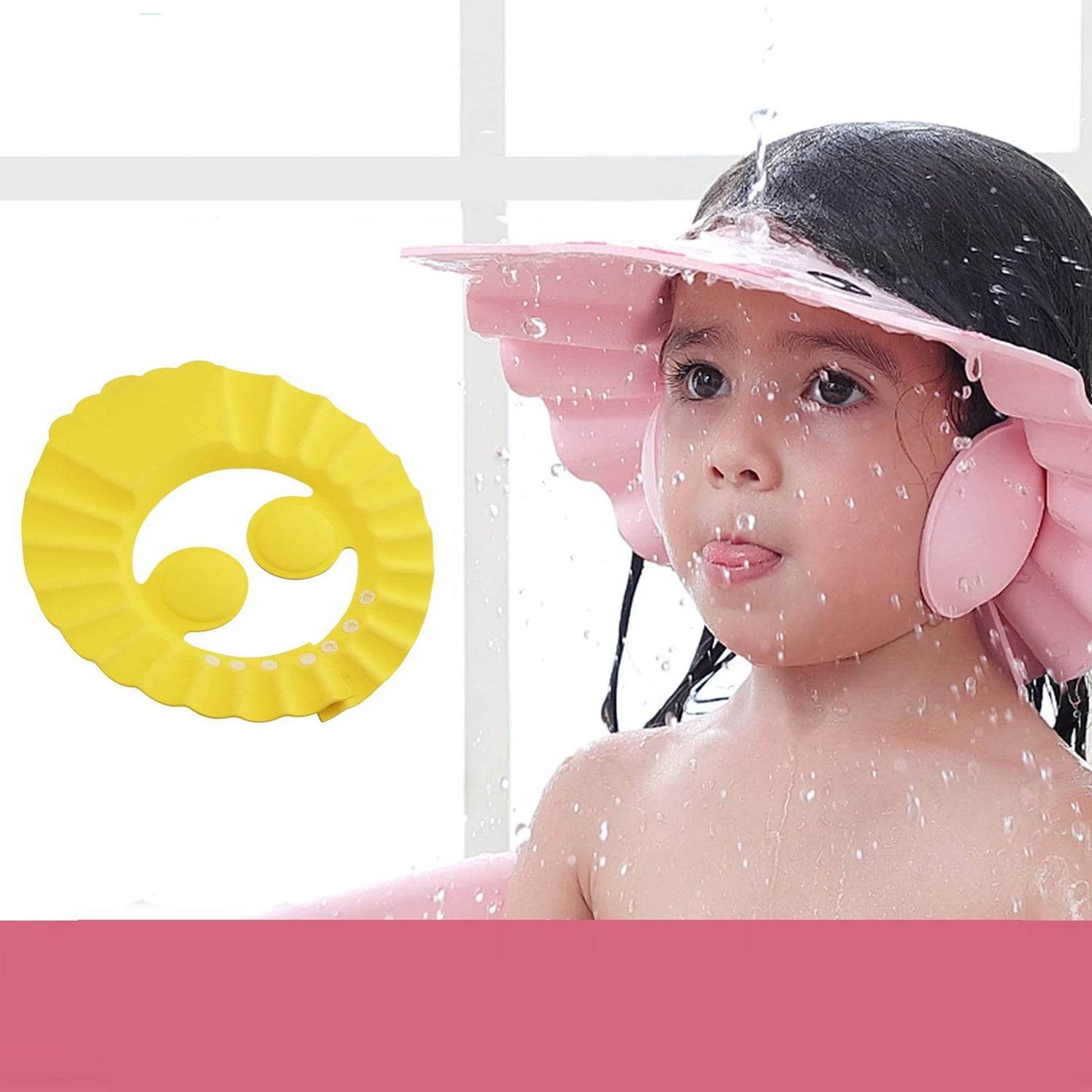 Adjustable Safe Soft Bathing Baby Shower Cap - infinityexculsivestore.com