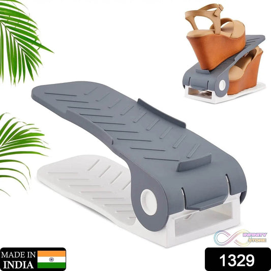Adjustable Shoe Organizer (1 Pc): Space-Saving Storage - infinityexculsivestore.com