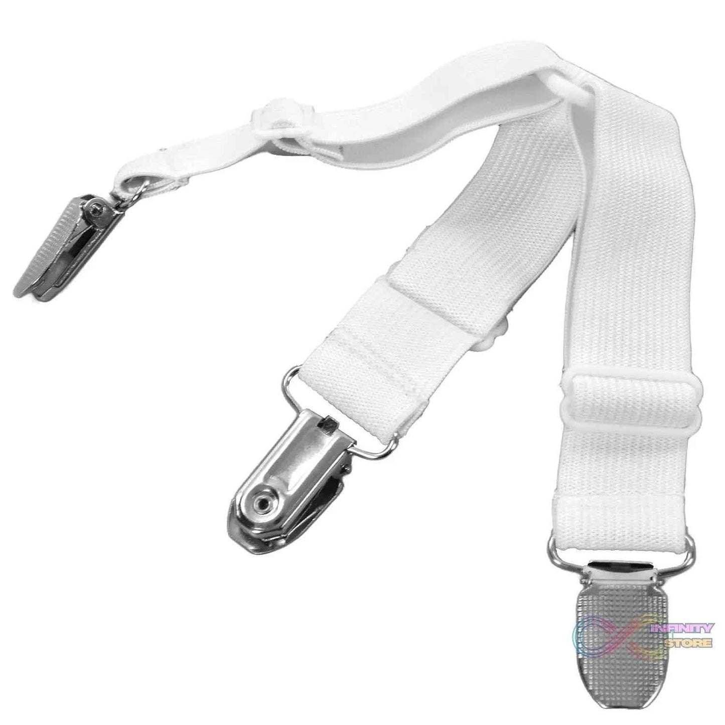 Adjustable Triangle Elastic Suspenders Gripper Holder Straps Clip for Bed Sheets (4 Pc) - infinityexculsivestore.com