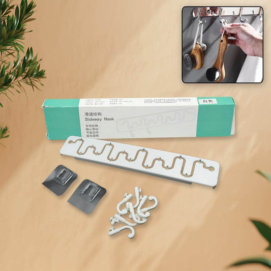 Adjustable Wall Hook: Slides for Easy Access (Bathroom & Home) - infinityexculsivestore.com