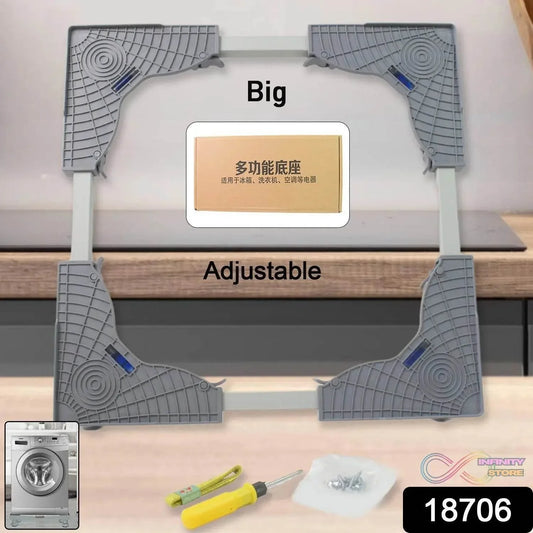 Adjustable Washing Machine Stand (1 Pc / 67Γ67 Cm Long Adjust) - infinityexculsivestore.com