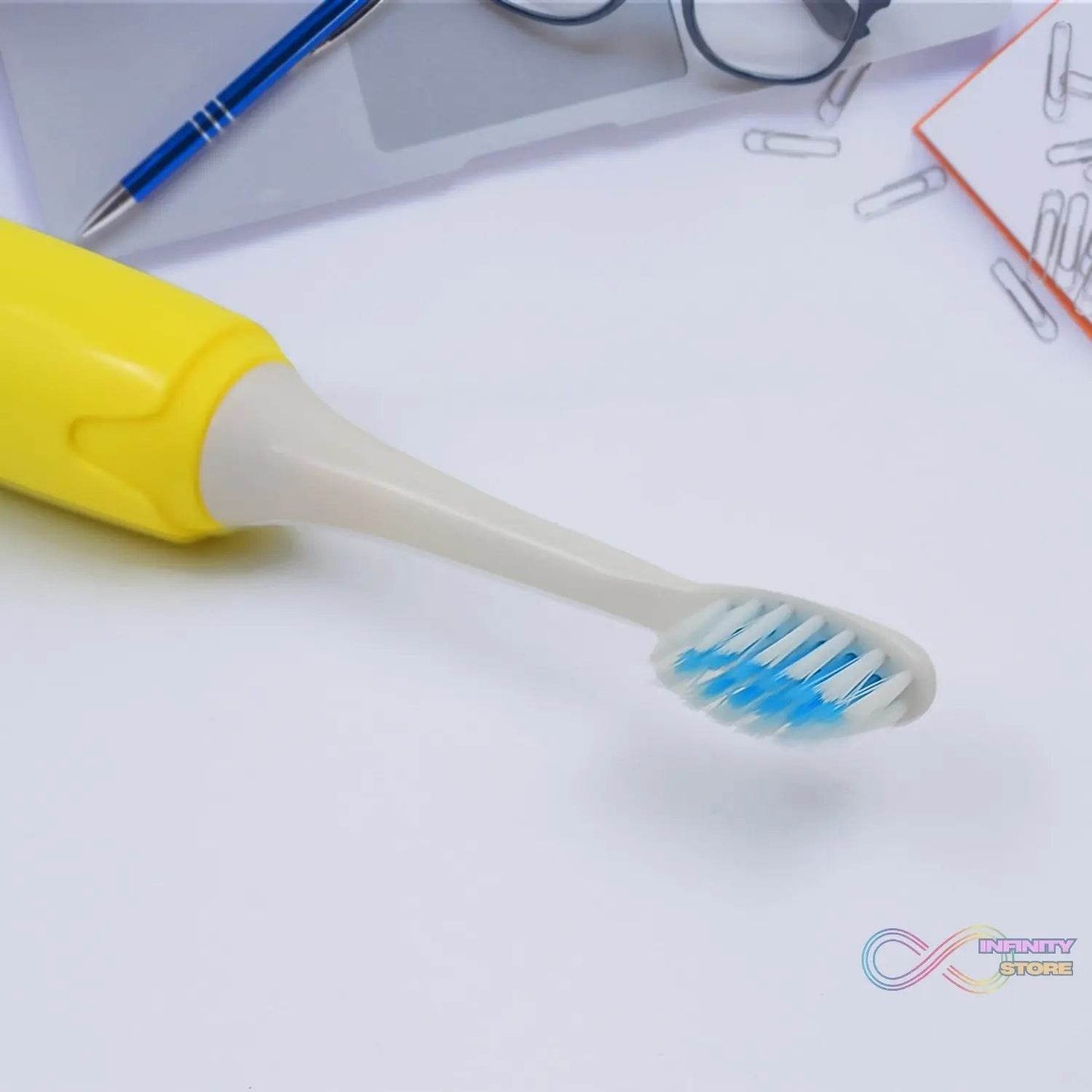 Adult Waterproof Electric Toothbrush 1 Head Battery Operated Toothbrush (1 Pc / Battery Not Included / Mix Color) - infinityexculsivestore.com