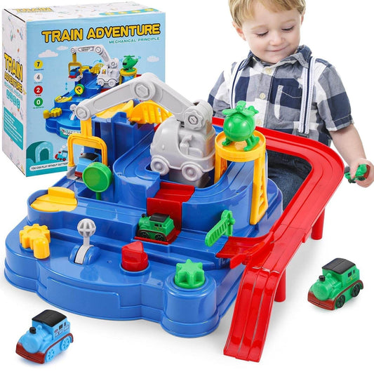 Adventure Toys, City Rescue Preschool Toy, Race Tracks for Boys, Parent-Child Interactive Kids Race Car Track Play sets (Adventure Toy) - infinityexculsivestore.com