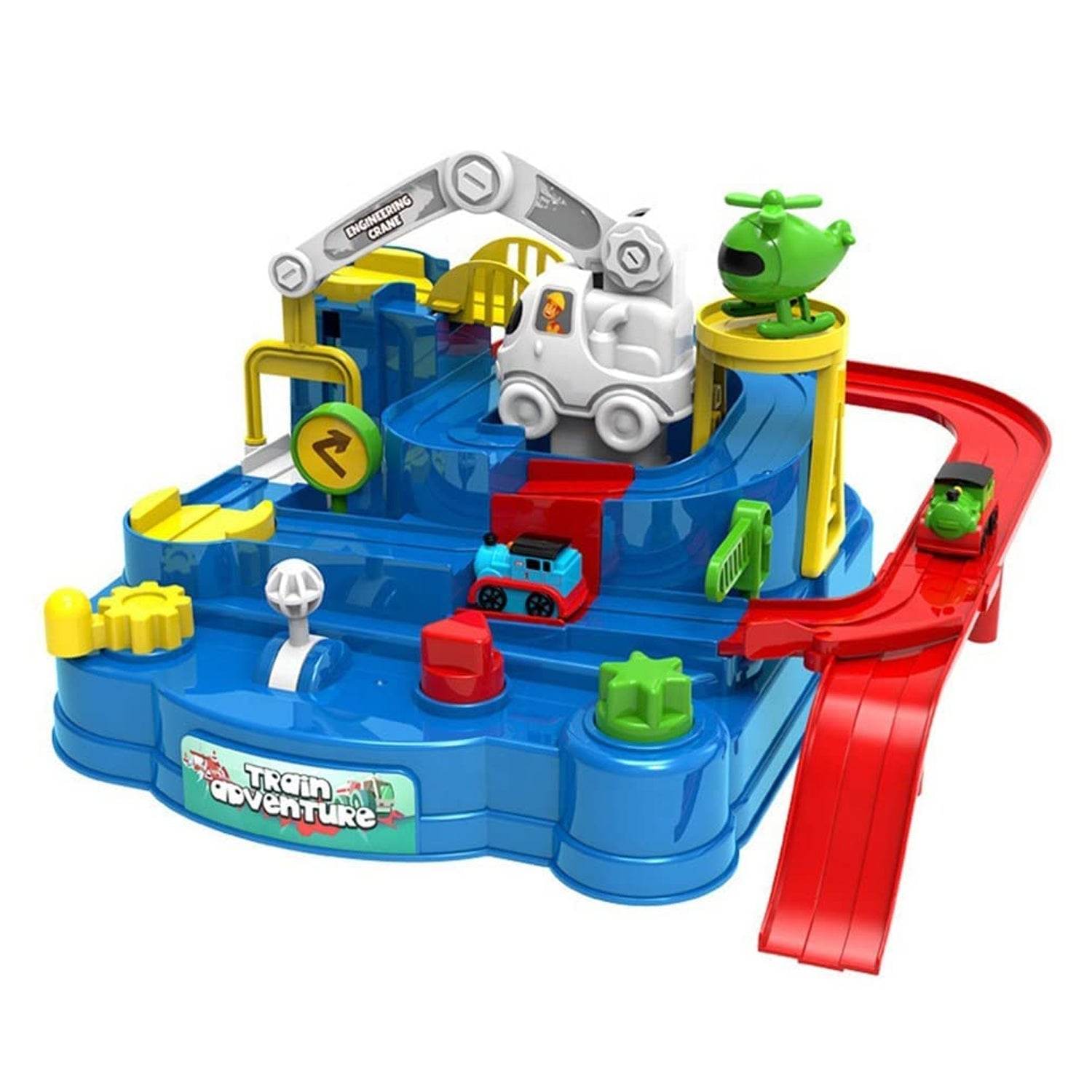 Adventure Toys, City Rescue Preschool Toy, Race Tracks for Boys, Parent-Child Interactive Kids Race Car Track Play sets (Adventure Toy) - infinityexculsivestore.com