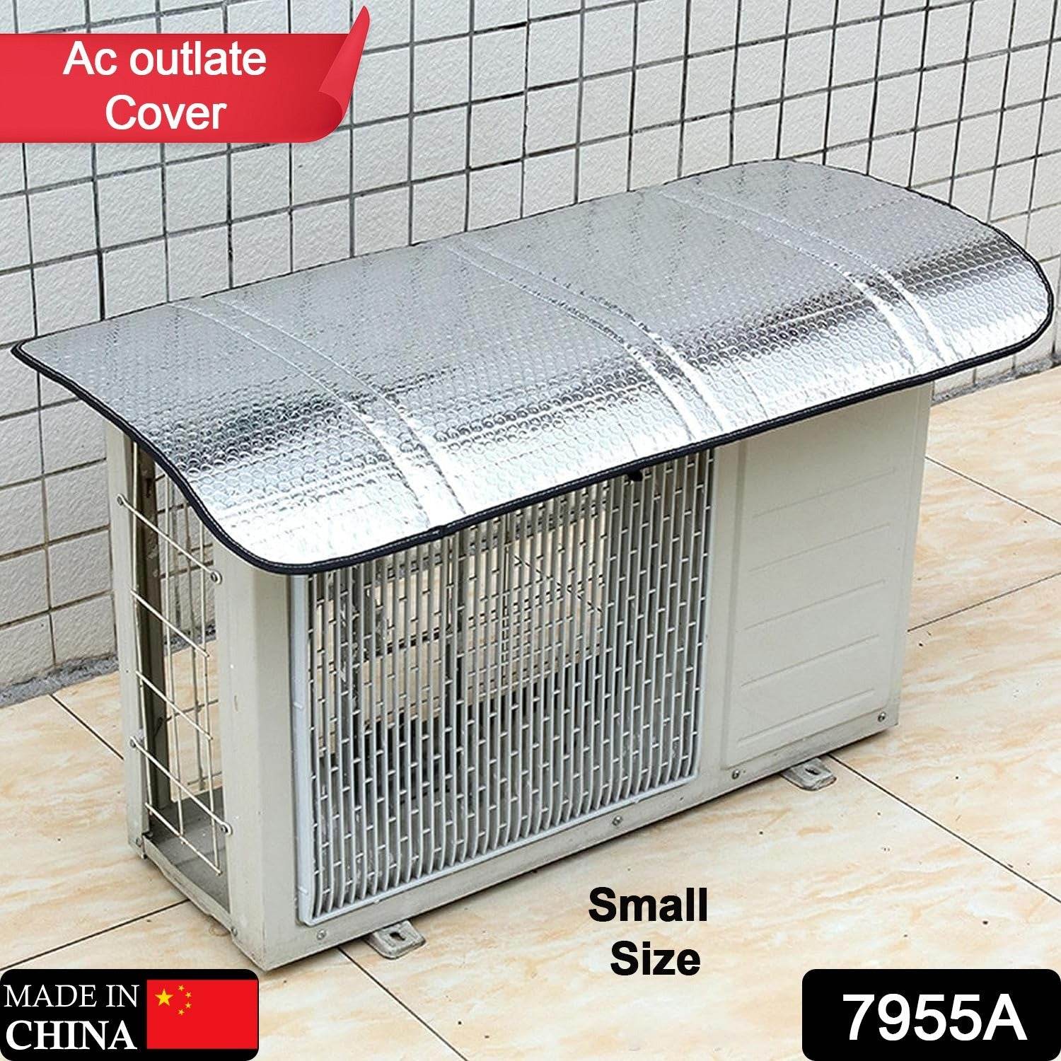 Air Conditioner Outdoor Unit Cover, Outdoor Unit Protective Cover, Aluminum Foil Material, Sun, Rain, Snow, Wind, Dust, Protects Outdoor Units Cover (Small) - infinityexculsivestore.com