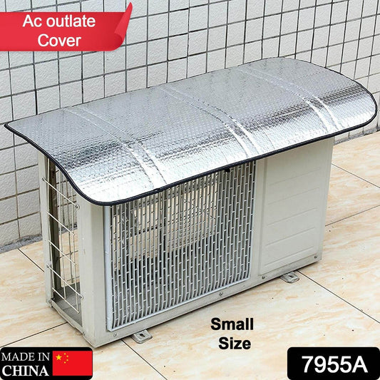 Air Conditioner Outdoor Unit Cover, Outdoor Unit Protective Cover, Aluminum Foil Material, Sun, Rain, Snow, Wind, Dust, Protects Outdoor Units Cover (Small) - infinityexculsivestore.com