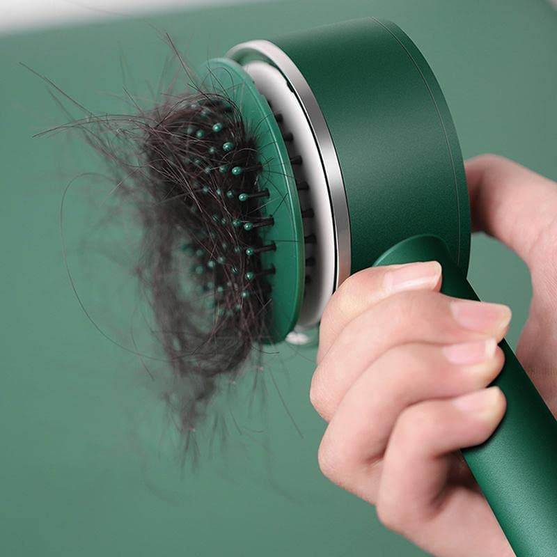 Air Cushion Massage Brush with Long Handle & Self-Cleaning Detangling Comb - infinityexculsivestore.com