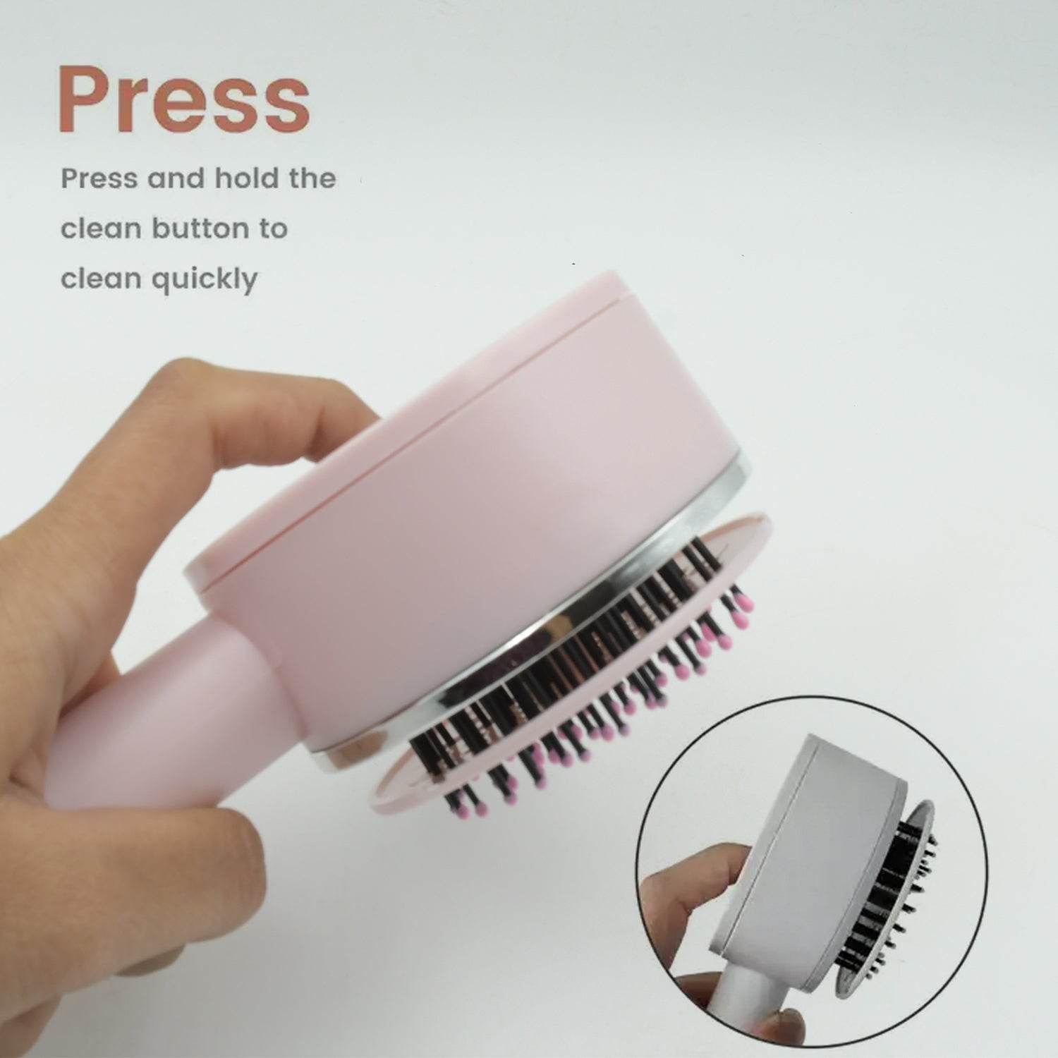 Air Cushion Massage Brush with Long Handle & Self-Cleaning Detangling Comb - infinityexculsivestore.com