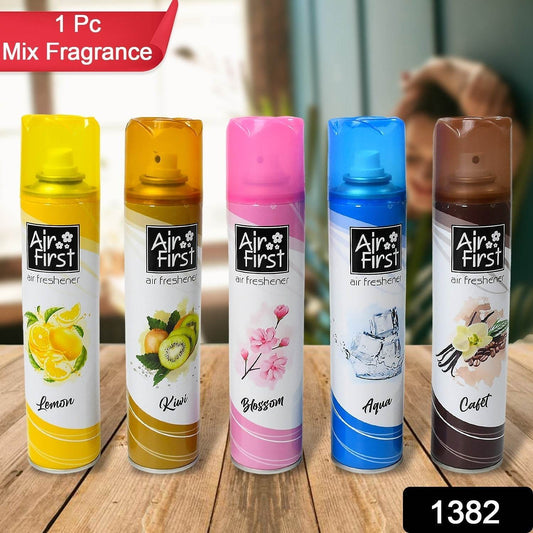Air FreshenerΒ  | Used In Office, Home, Hotels, Banquets, Carpet Etc, Room Spray Air Freshener, Mix Fragrance Lemon, Kiwi, Blossom, Aqua, Cafet (300 Ml Approx / 1 Pc) - infinityexculsivestore.com