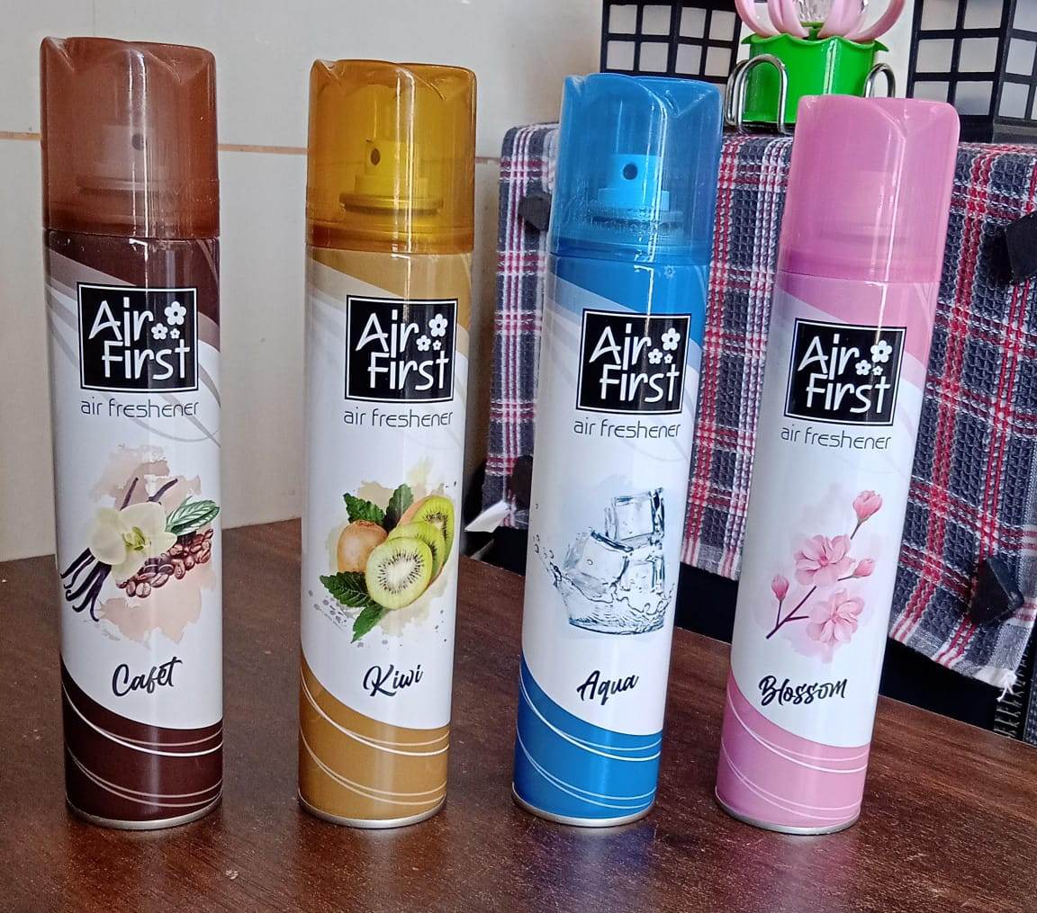 Air Freshener  | Used In Office, Home, Hotels, Banquets, Carpet Etc, Room Spray Air Freshener, Mix Fragrance Lemon, Kiwi, Blossom, Aqua, Cafet (300 Ml Approx / 1 Pc) - infinityexculsivestore.com