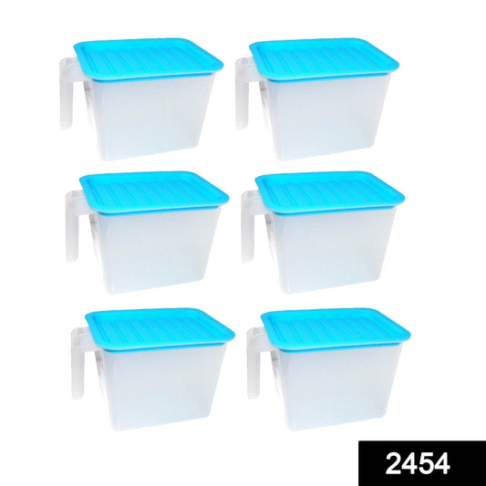 Air Tight Unbreakable Big Size 1100 ml Square Shape Kitchen Storage Container (Set of 6) - infinityexculsivestore.com