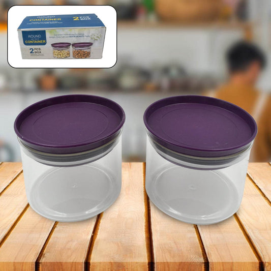 Air Tight & Unbreakable Kitchen Jar Set Food Storage Containers for Dry Fruits, Spices, Snacks, Pulses (2 Pcs Set) - infinityexculsivestore.com