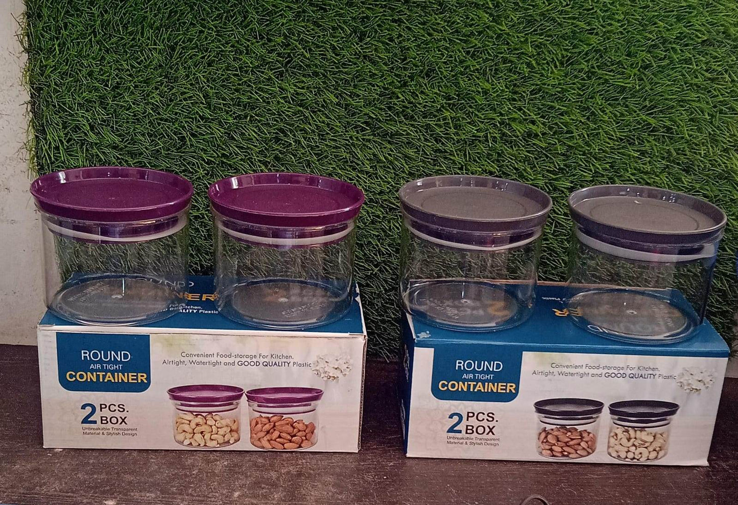 Air Tight & Unbreakable Kitchen Jar Set Food Storage Containers for Dry Fruits, Spices, Snacks, Pulses (2 Pcs Set) - infinityexculsivestore.com