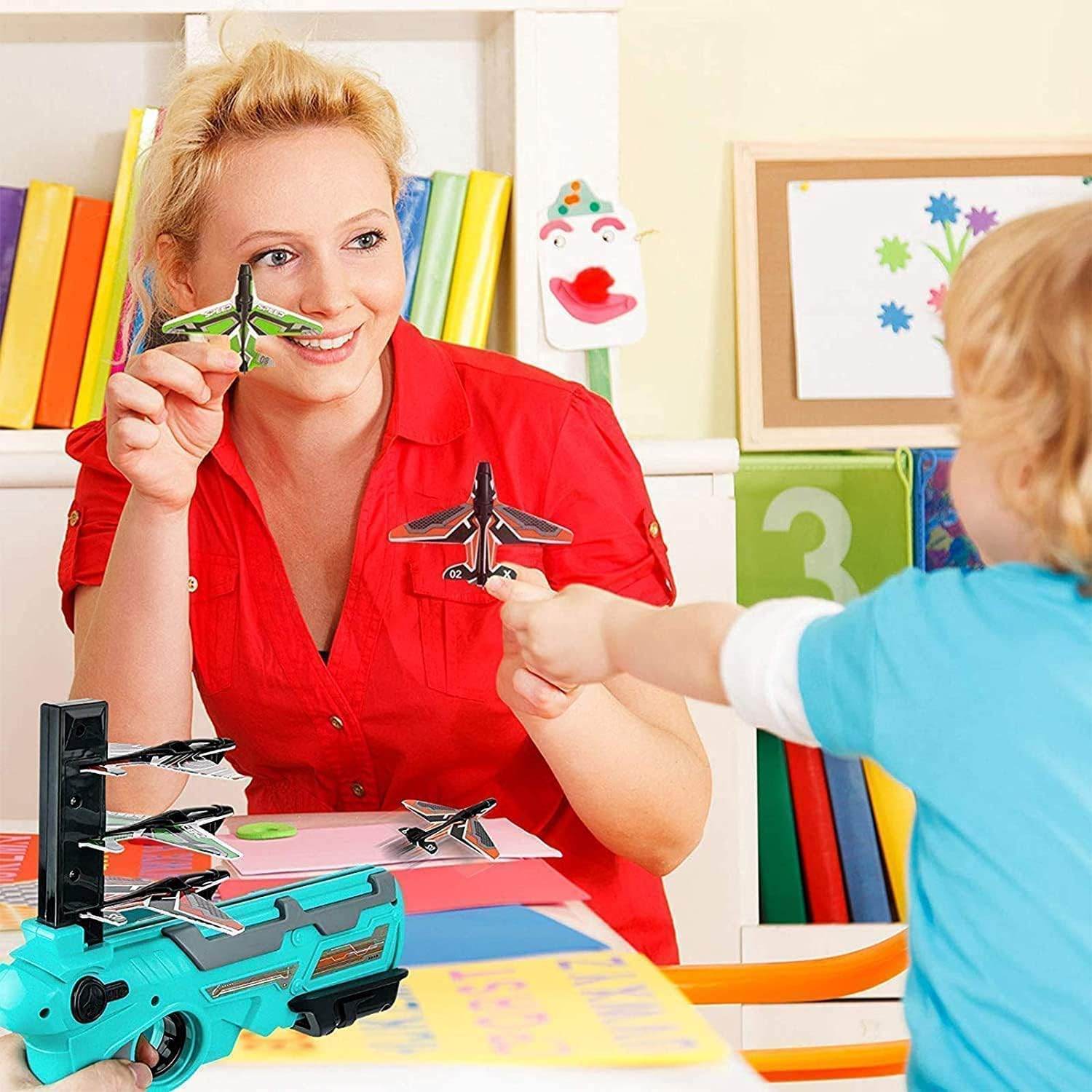 Airplane Launcher Toy with Foam Planes, 5-Pack - infinityexculsivestore.com