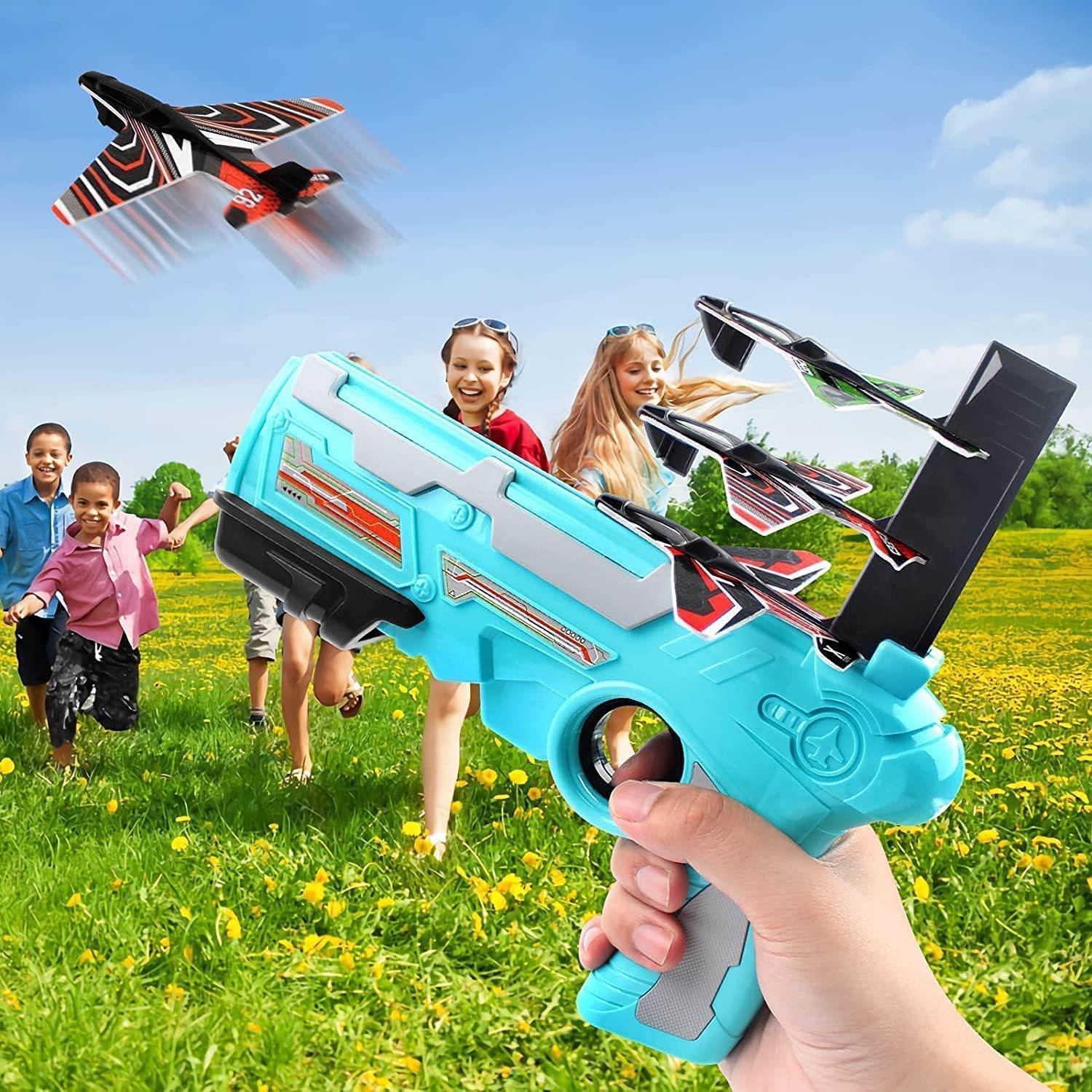 Airplane Launcher Toy with Foam Planes, 5-Pack - infinityexculsivestore.com