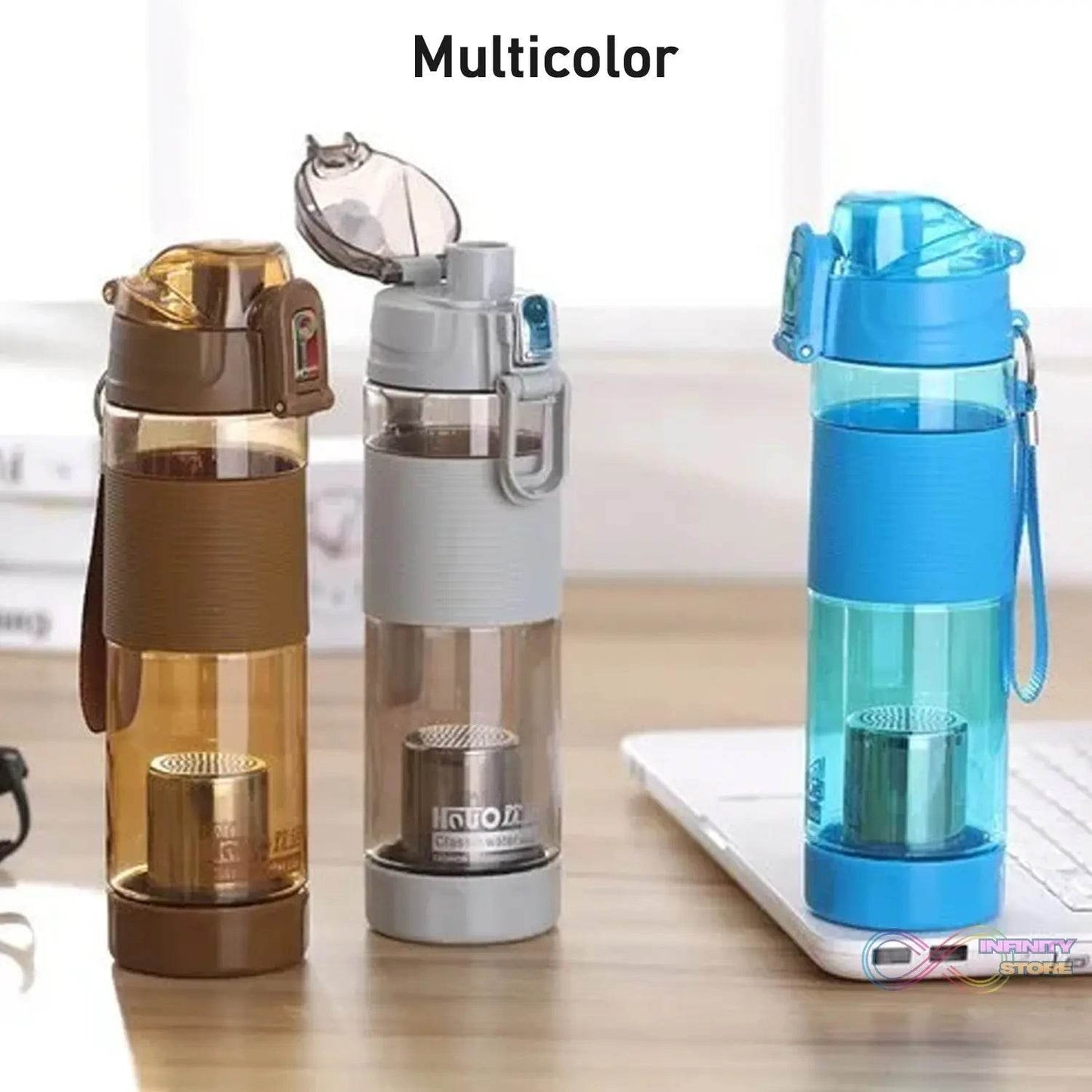 Alkaline Water Bottle, with Food Grade Plastic, Stylish and Portable (Particulates not included) - infinityexculsivestore.com
