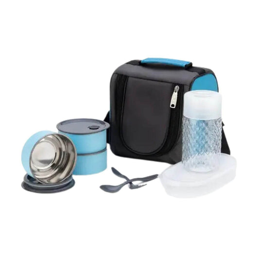 All - in - One Lunch Box with Fabric Bag for Office & School - infinityexculsivestore.com