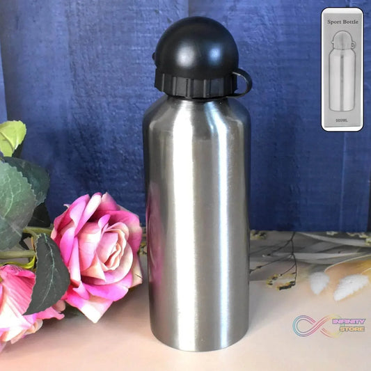 Aluminium Sports Water Bottle Look for Sports Gym (Capacity 500 ML Approx) - infinityexculsivestore.com