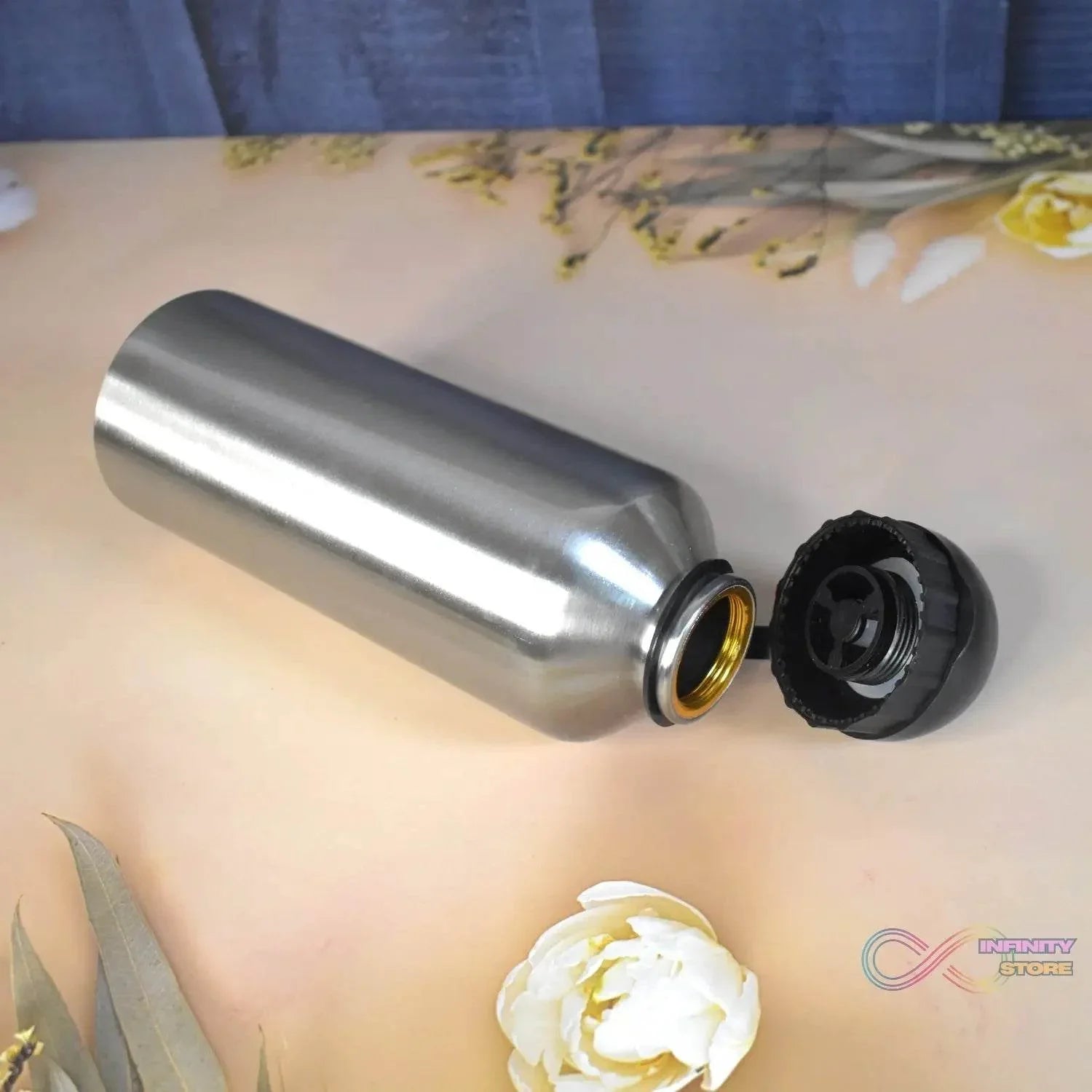 Aluminium Sports Water Bottle Look for Sports Gym (Capacity 500 ML Approx) - infinityexculsivestore.com