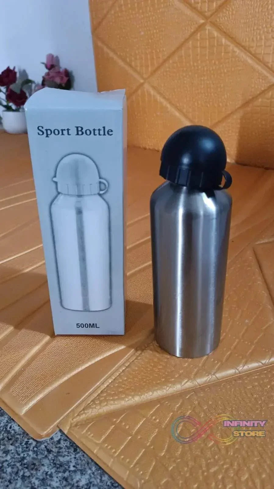 Aluminium Sports Water Bottle Look for Sports Gym (Capacity 500 ML Approx) - infinityexculsivestore.com