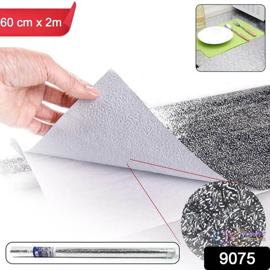 Aluminium foil for Kitchen and Aluminium Foil Paper Sticker Roll for Kitchen Wall, Drawers. (60cmx2Meter) - infinityexculsivestore.com